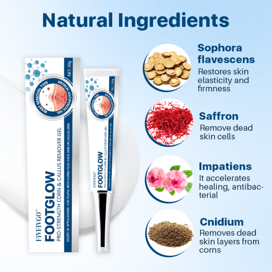Fivfivgo™ FootGlow Pro-Strength Corn & Callus Remover Gel