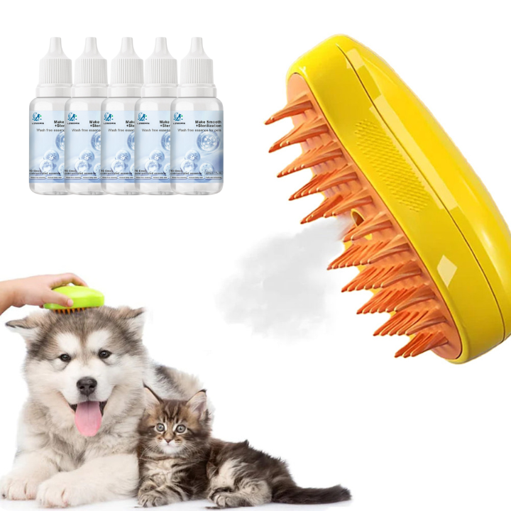 Lyseemin™ Patented Exclusive Rechargeable Steam Pet Brush