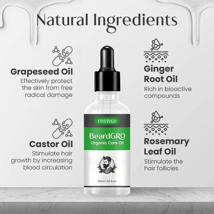 Fivfivgo™ huile de soin bio BeardGRO