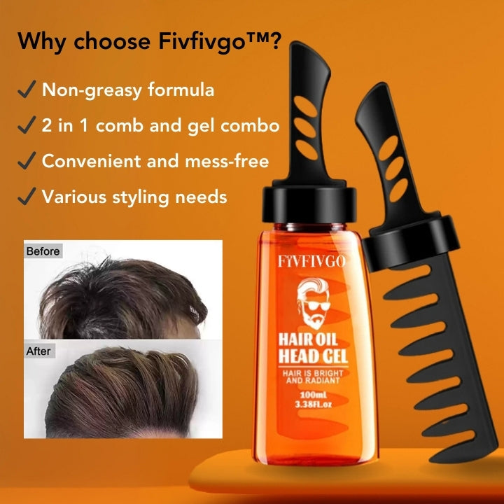 Fivfivgo™ Peigne à cheveux avec gel
