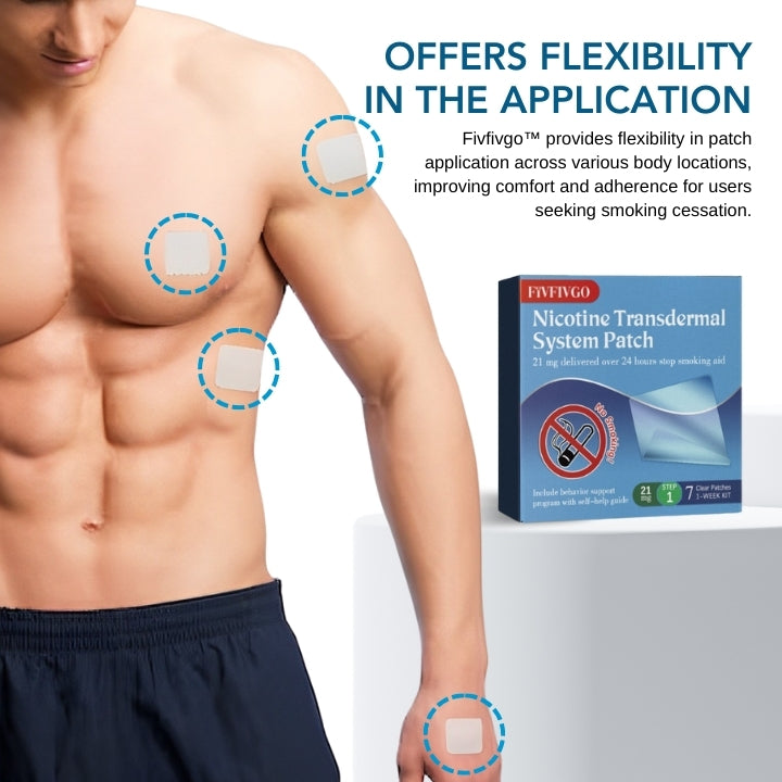 Fivfivgo™ Système transdermique de Nicotine Patch (Arrêter de fumer en 21 jours)