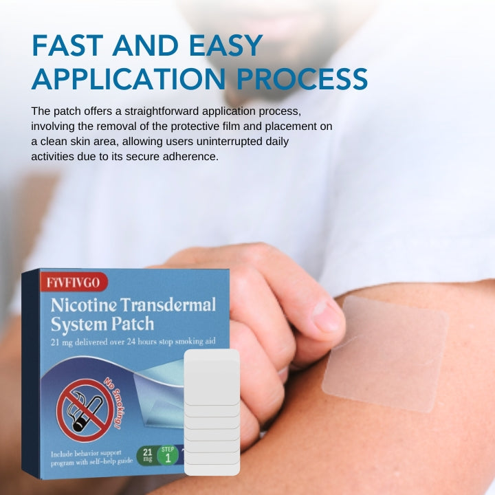 Fivfivgo™ Système transdermique de Nicotine Patch (Arrêter de fumer en 21 jours)