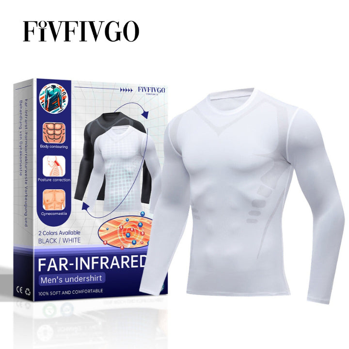 Fivfivgo™ Far-Infrared Tourmaline Magnetic Mens Undershirt