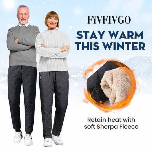 Fivfivgo™ Pantalon imperméable unisexe doublé de polaire