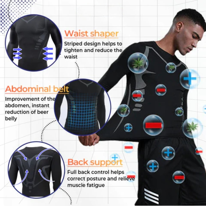 Fivfivgo™ Far-Infrared Tourmaline Magnetic Mens Undershirt