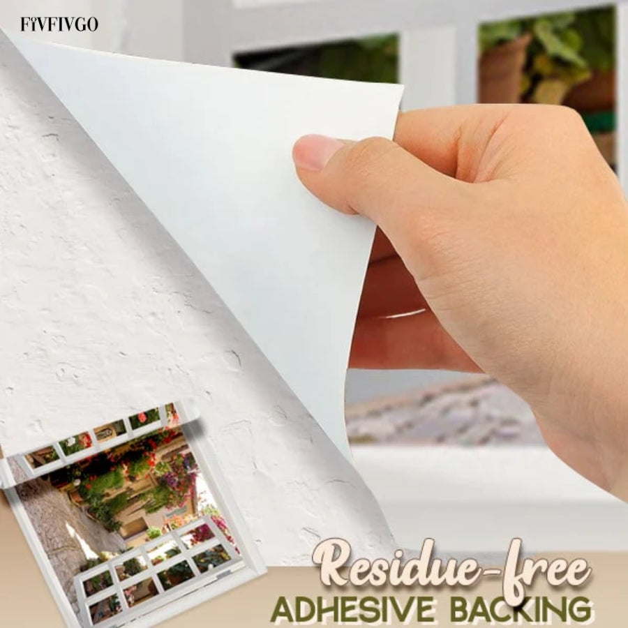 Fivfivgo™ Self-Adhesive 3D Window View Wall Sticker