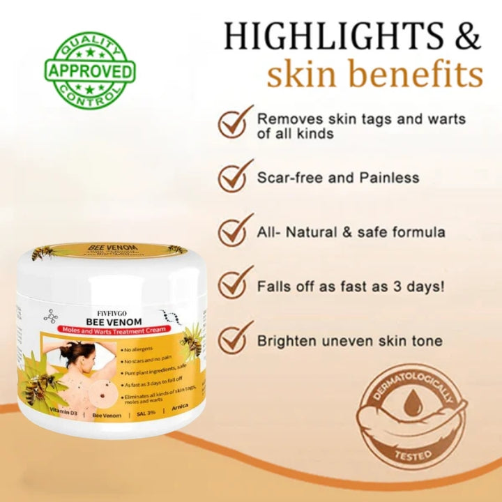 Fivfivgo™ Bee Venom Mole & Wart Treatment Cream