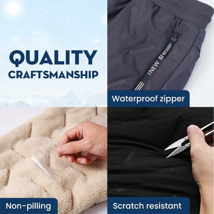 Fivfivgo™ Unisex Fleece-Lined Waterproof Pants