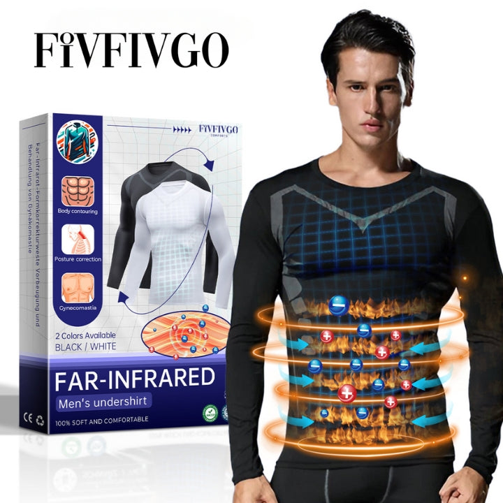 Fivfivgo™ Far-Infrared Tourmaline Magnetic Mens Undershirt