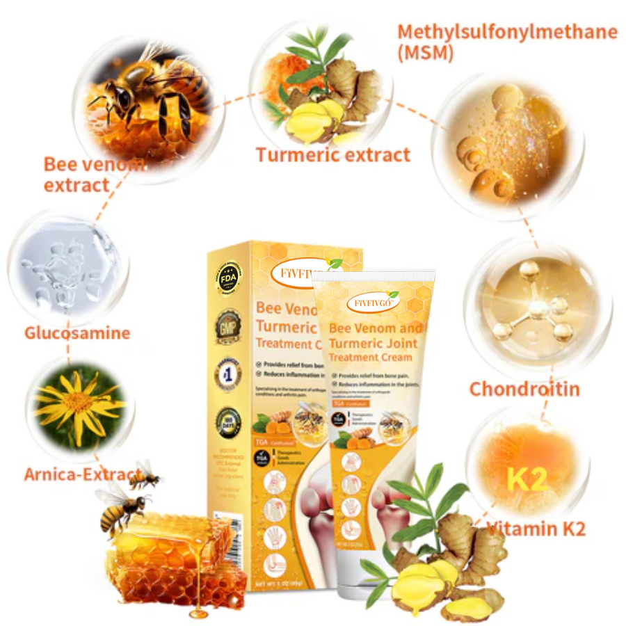 Fivfivgo™ Bee Venom and Turmeric Joint Treatment Cream
