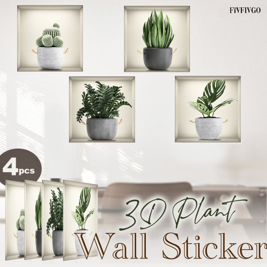 Fivfivgo™ Self-Adhesive 3D Plant Wall Stickers