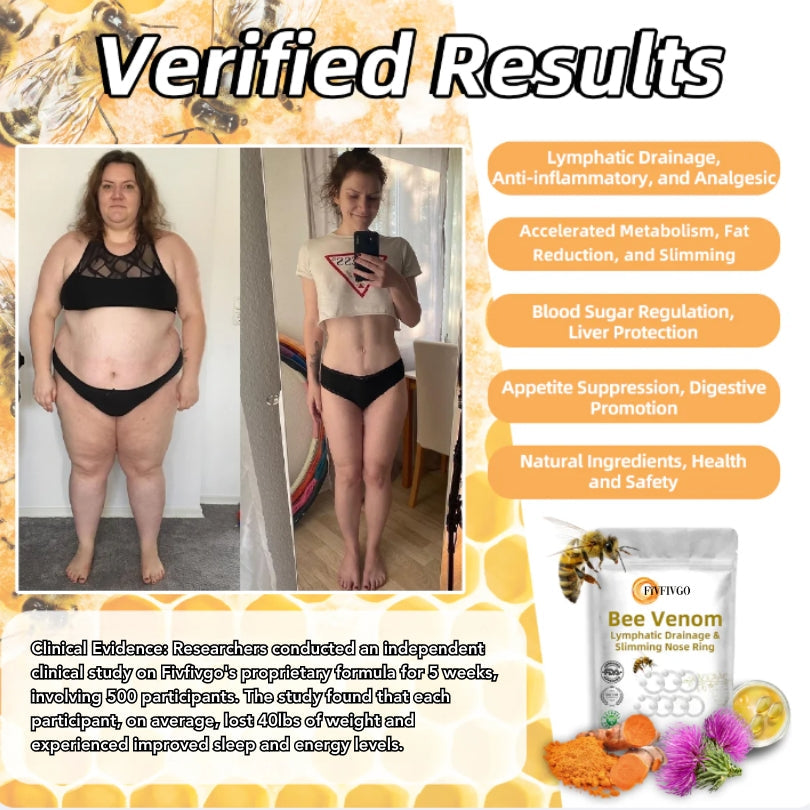Fivfivgo™ Bienengift Lymphdrainage & Schlankheits-Nasenring