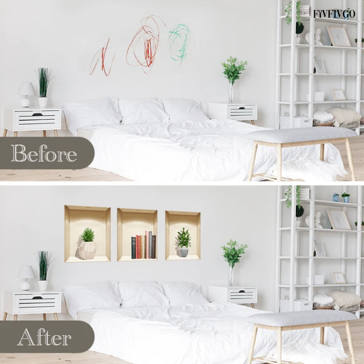 Fivfivgo™ Self-Adhesive 3D Plant Wall Stickers