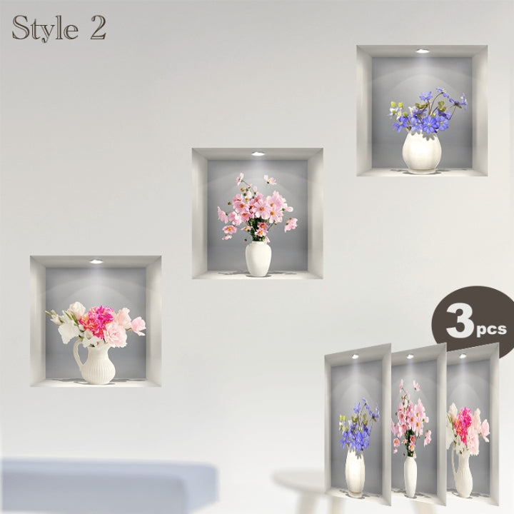 Fivfivgo™ Self-Adhesive 3D Plant Wall Stickers