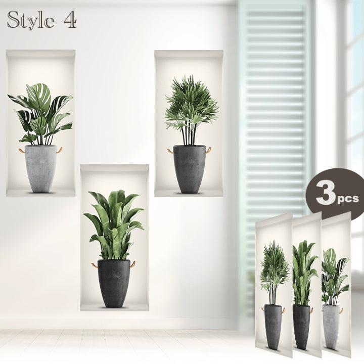 Fivfivgo™ Self-Adhesive 3D Plant Wall Stickers