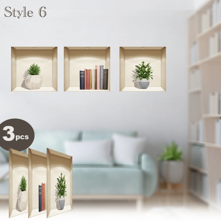 Fivfivgo™ Self-Adhesive 3D Plant Wall Stickers