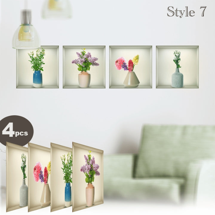 Fivfivgo™ Self-Adhesive 3D Plant Wall Stickers