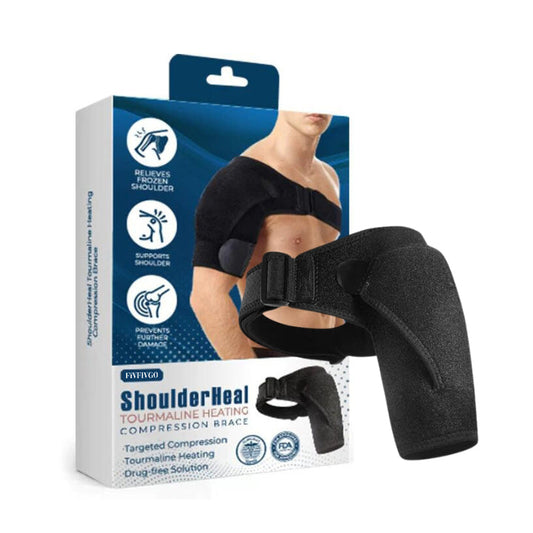 Fivfivgo™ ShoulderHeal Attelle de Compression Chauffante en Tourmaline