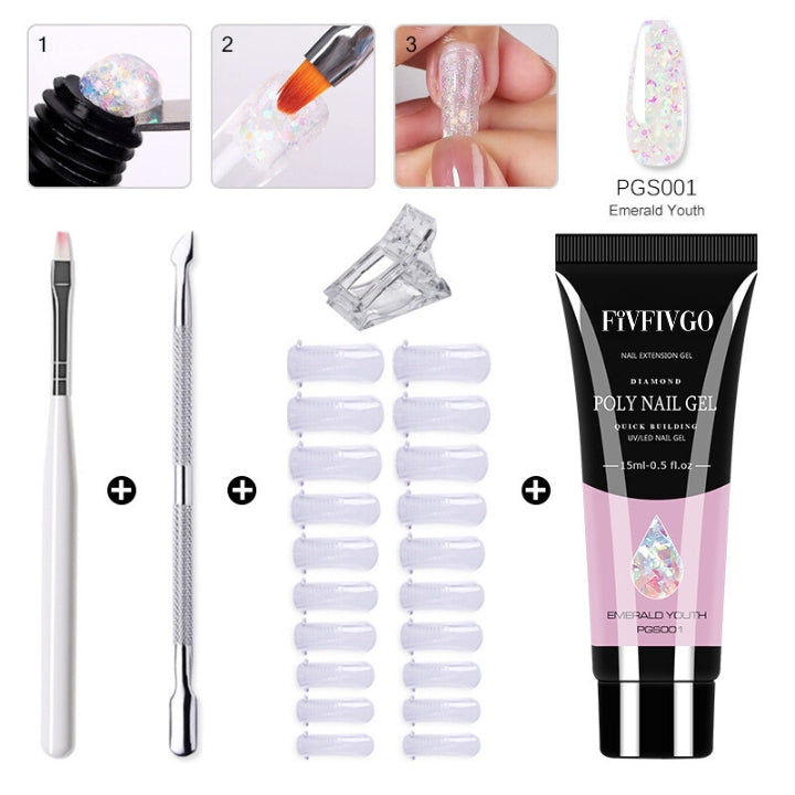 Fivfivgo™ Polygel-Nagelset