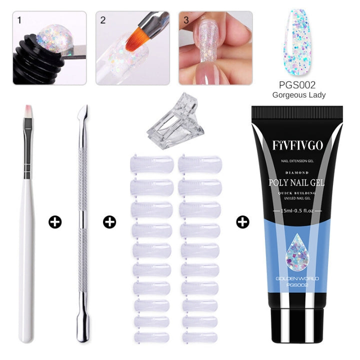 Fivfivgo™ Polygel-Nagelset