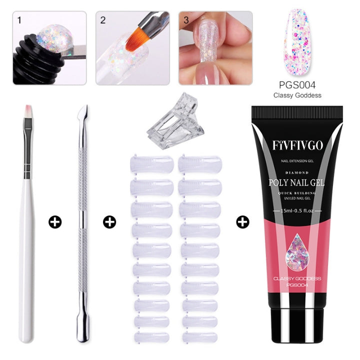 Fivfivgo™ Polygel-Nagelset