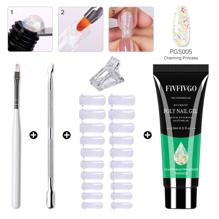 Fivfivgo™ Polygel-Nagelset