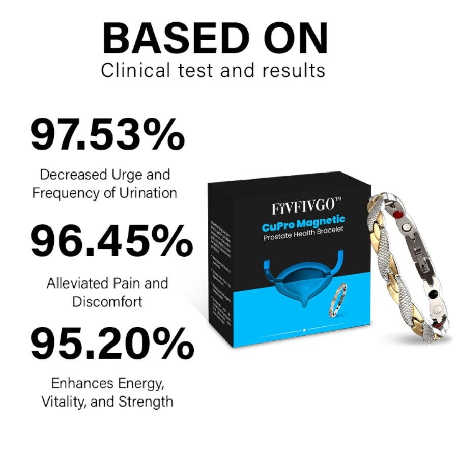 Fivfivgo™ CuPro Magnetic Prostate Health Bracelet
