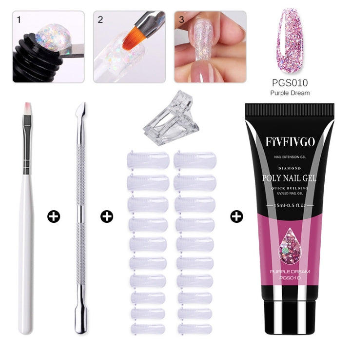 Fivfivgo™ Polygel-Nagelset