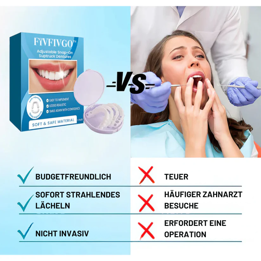 Fivfivgo™ verstellbare Snap-On-Zahnprothesen 🔥 LETZTER TAG SONDERANGEBOT 75 % RABATT