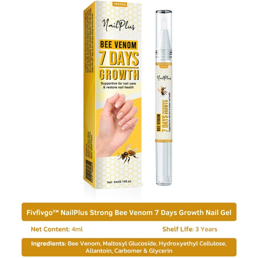 Fivfivgo™ NailPlus Starkes Bienengift 7 Tage Wachstum Nagelgel