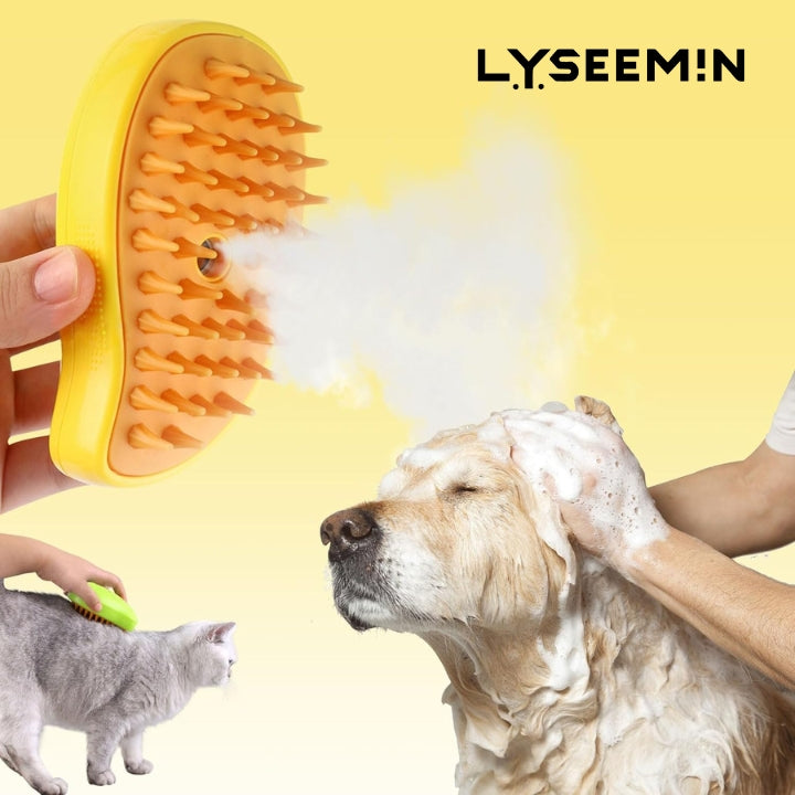 Lyseemin™ Patented Exclusive Rechargeable Steam Pet Brush