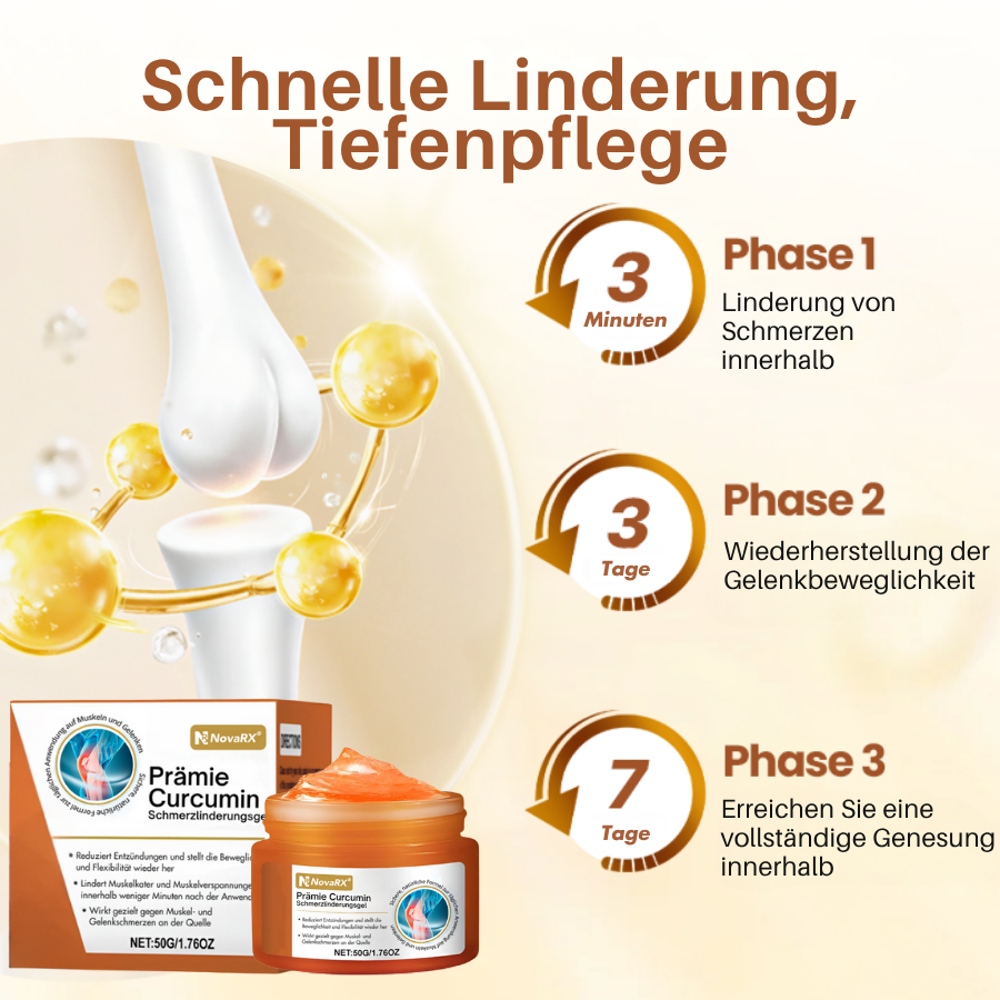 NovaRX® Prämie Curcumin Schmerzlinderungsgel