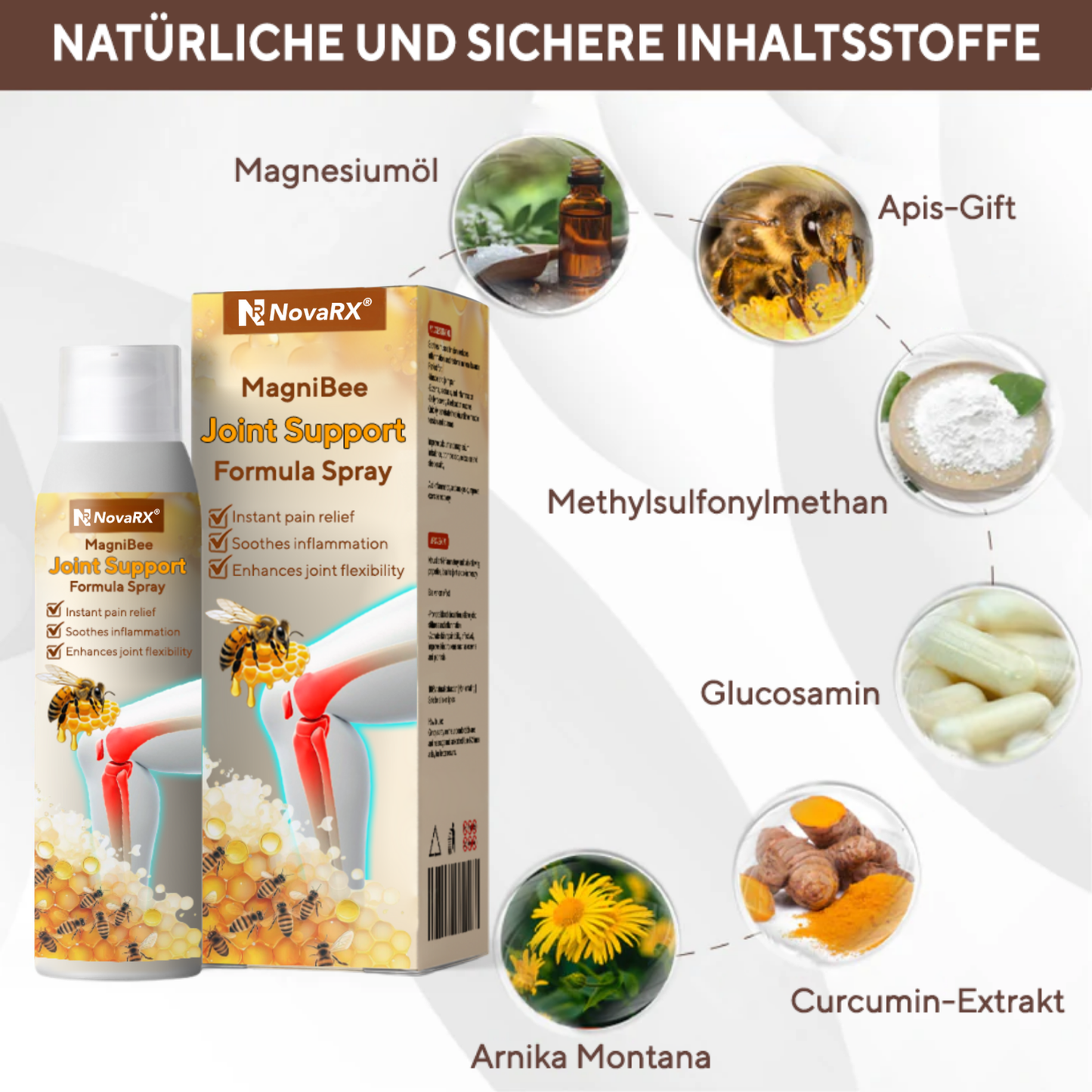 NovaRX® MagniBee Gelenkunterstützungs Formel-Spray