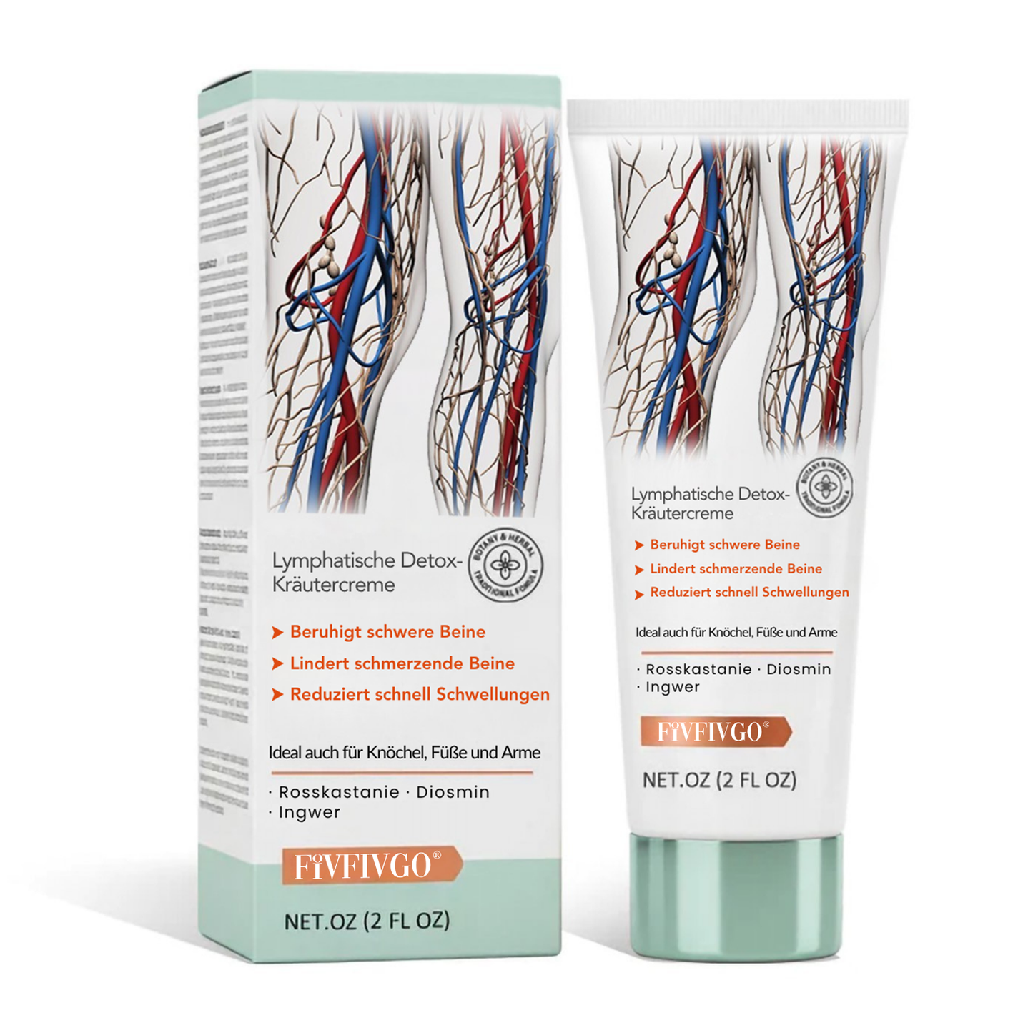 Fivfivgo® Lymphatische Detox-Kräutercreme