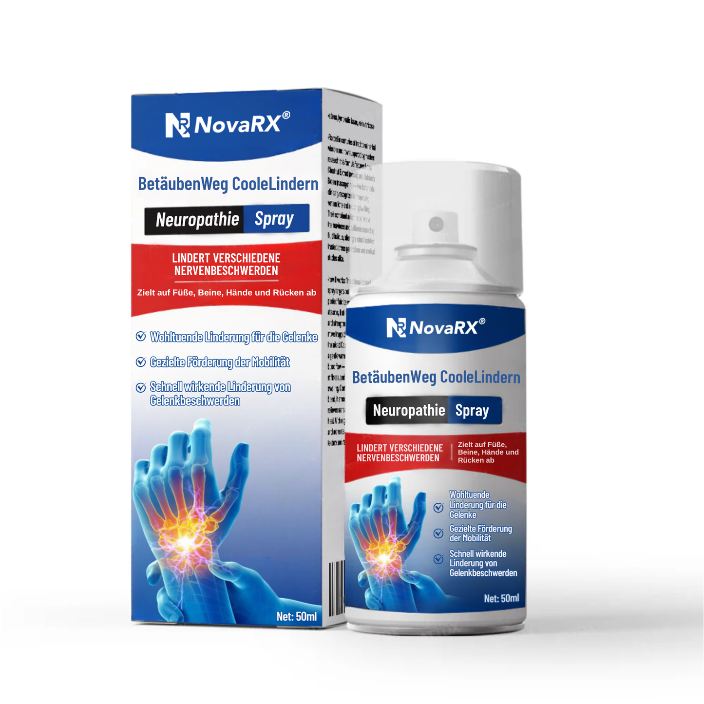 NovaRX® BetäubenWeg CooleLindern Neuropathie-Spray