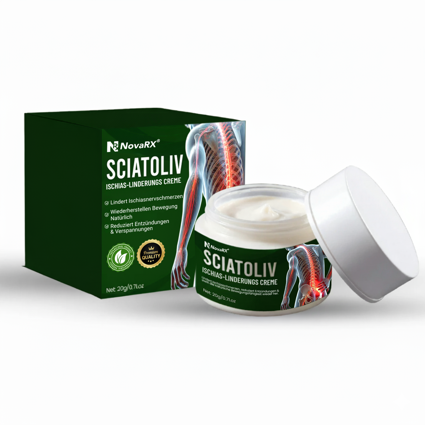 NovaRX® Sciatoliv Ischias-Linderungs Creme