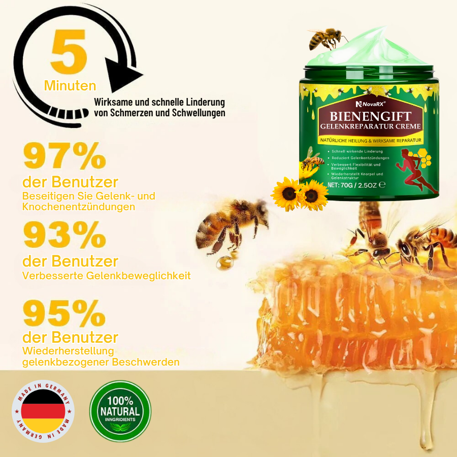 NovaRX® Bienengift-Gelenkreparaturcreme