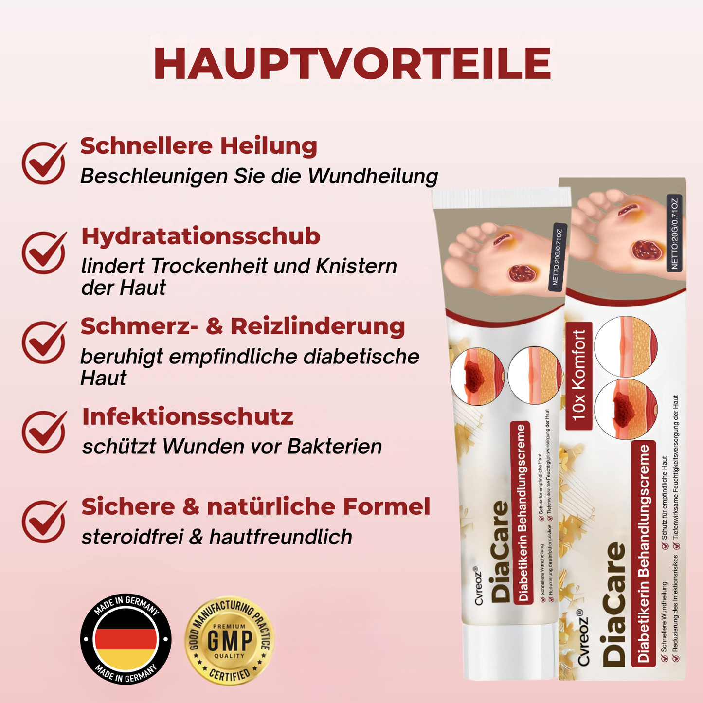 Cvreoz® DiaCare Diabetikerin Behandlungscreme