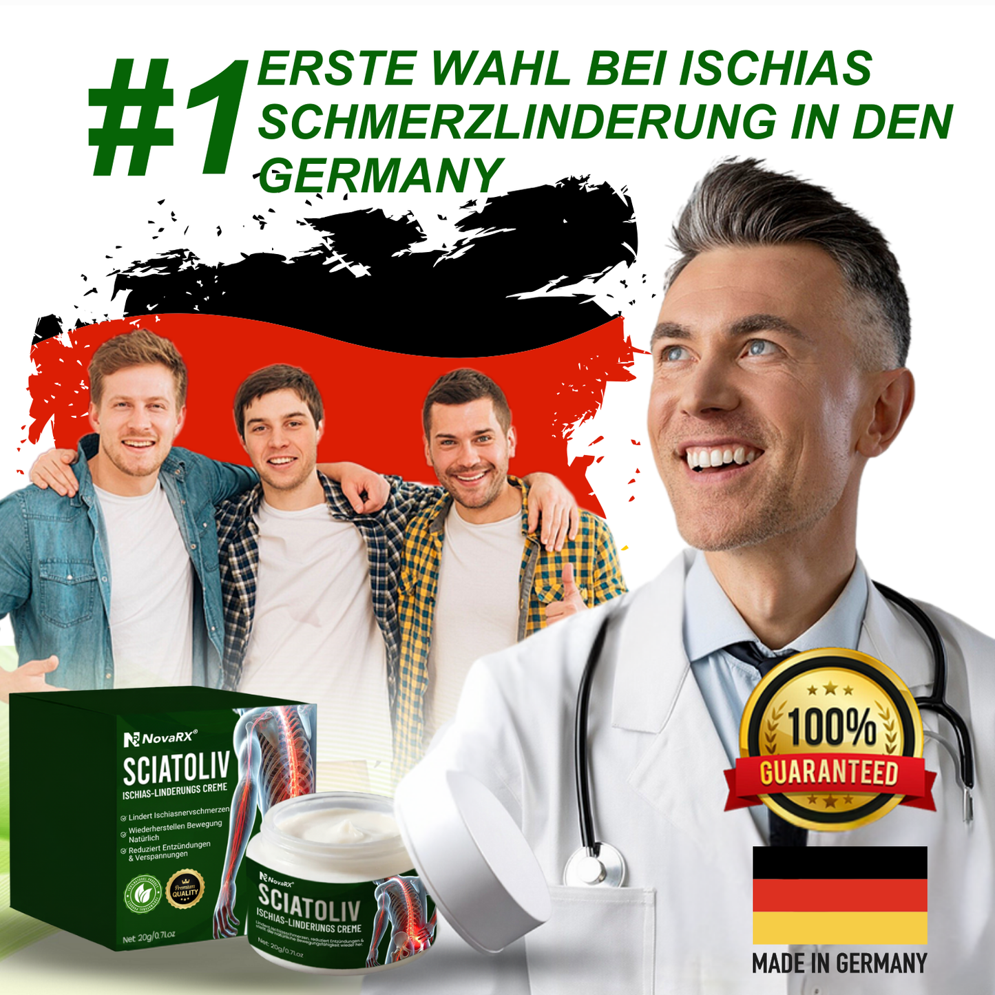 NovaRX® Sciatoliv Ischias-Linderungs Creme