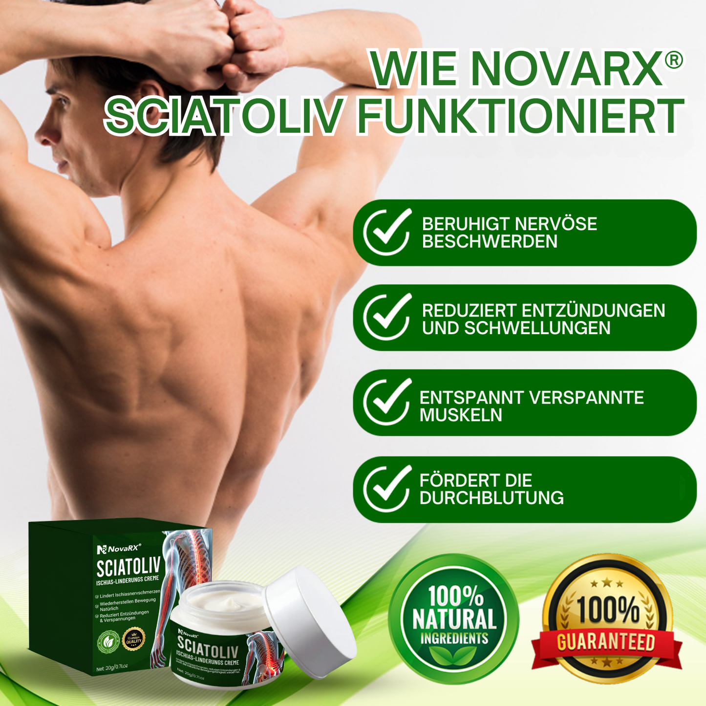 NovaRX® Sciatoliv Ischias-Linderungs Creme