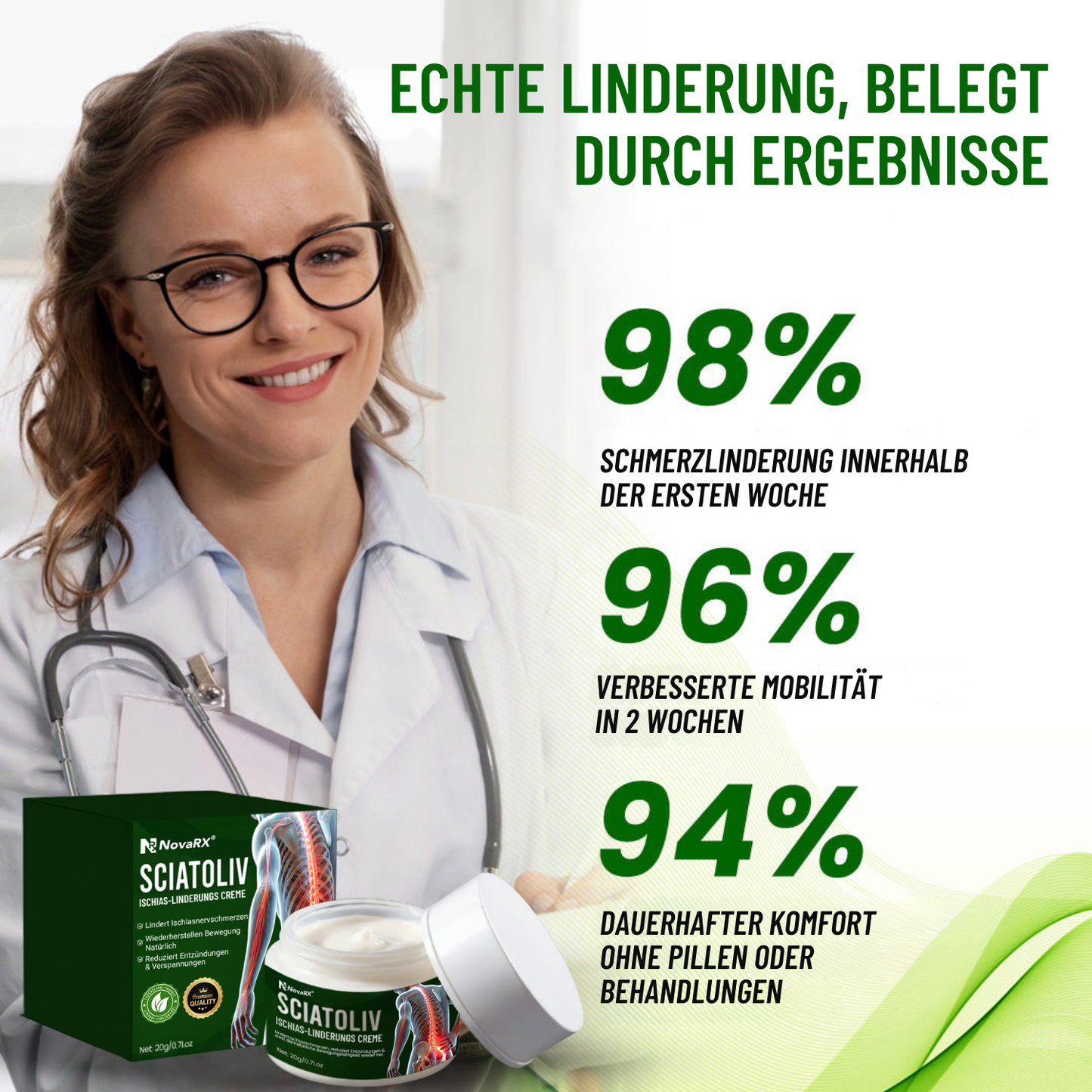 NovaRX® Sciatoliv Ischias-Linderungs Creme