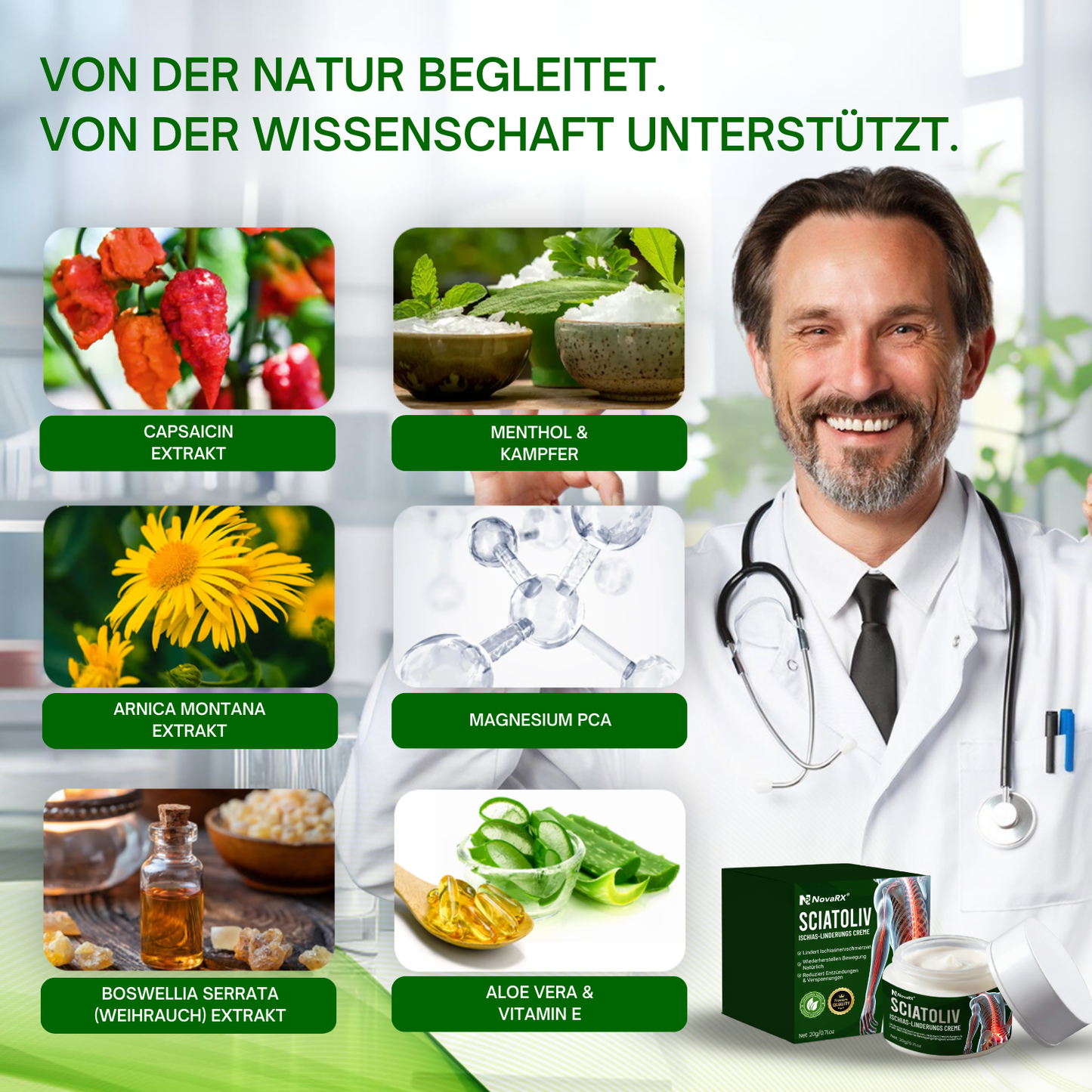 NovaRX® Sciatoliv Ischias-Linderungs Creme