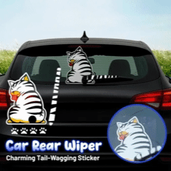Car Rear Wiper Charming Tail-Wagging Sticker - The Adorable Wag That Turns Heads & Smiles! 🐕✨