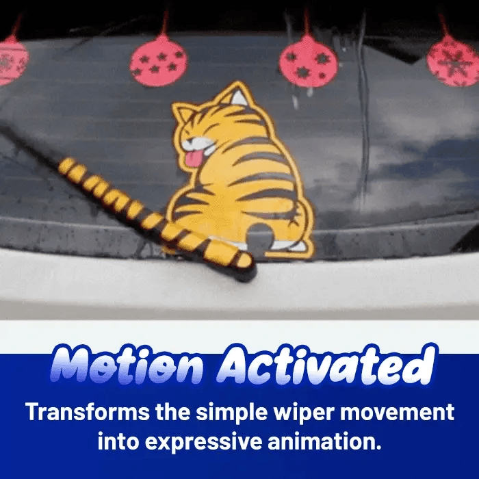 Car Rear Wiper Charming Tail-Wagging Sticker - The Adorable Wag That Turns Heads & Smiles! 🐕✨