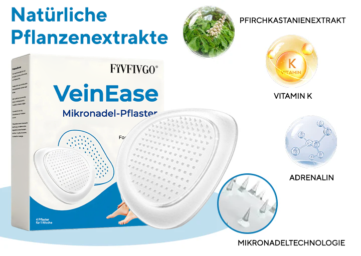 Fivfivgo® VeinEase Mikronadel-Pflaster (Erweiterte Durchblutungsunterstützung bei Krampfadern und Besenreisern)