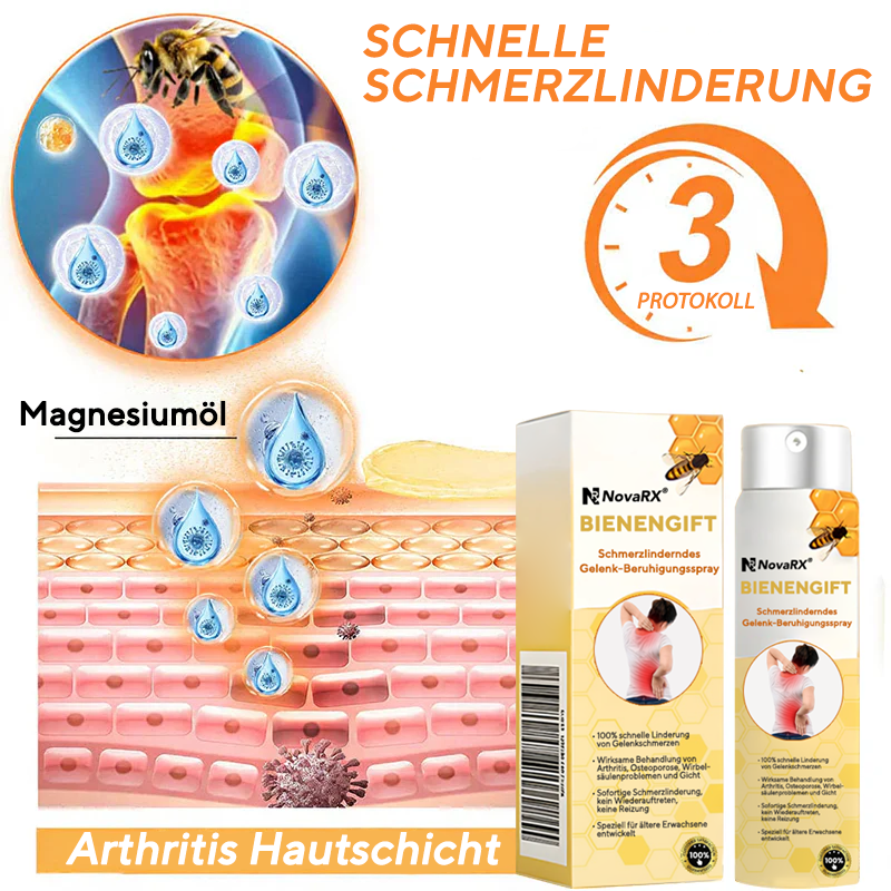 NovaRX® Bienengift SchmerzlinderndesGelenk-Beruhigungsspray