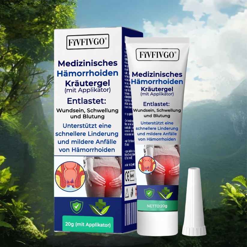 Fivfivgo® Medizinisches Hämorrhoiden-Kräutergel mit Applikator