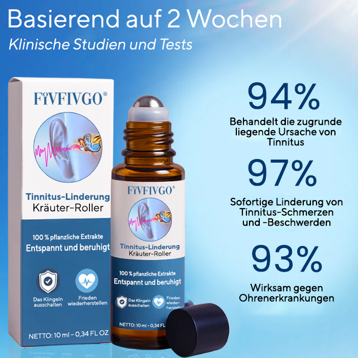 Fivfivgo® Tinnitus-Linderungs Kräuter-Roller – Weltweit bereits über 120.000 Flaschen verkauft