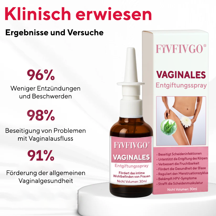 Fivfivgo® Vaginales Entgiftungsspray ✅ Nur einmal pro Woche für sichtbare Veränderungen in 7 Tagen!