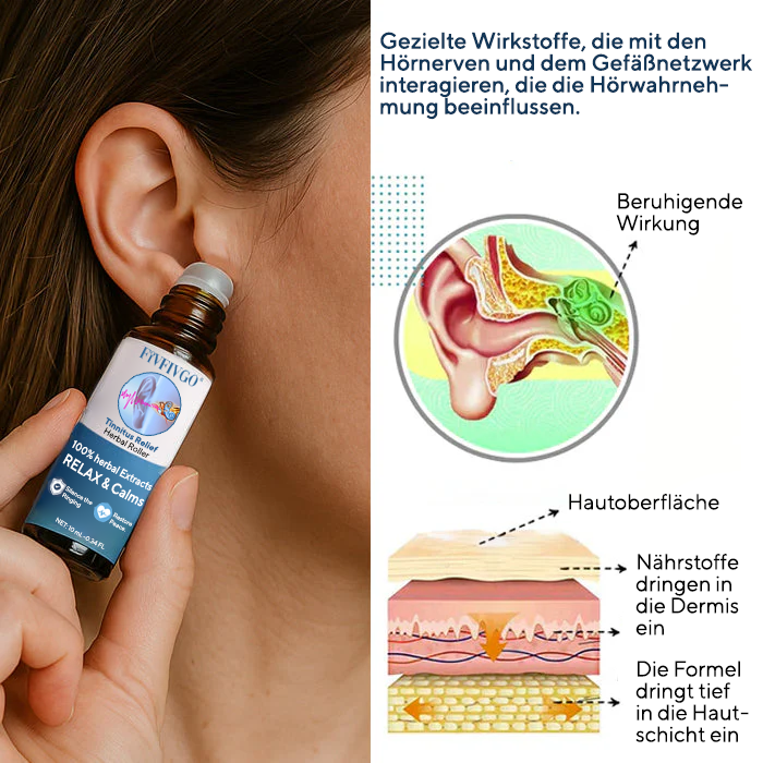 Fivfivgo® Tinnitus-Linderungs Kräuter-Roller – Weltweit bereits über 120.000 Flaschen verkauft